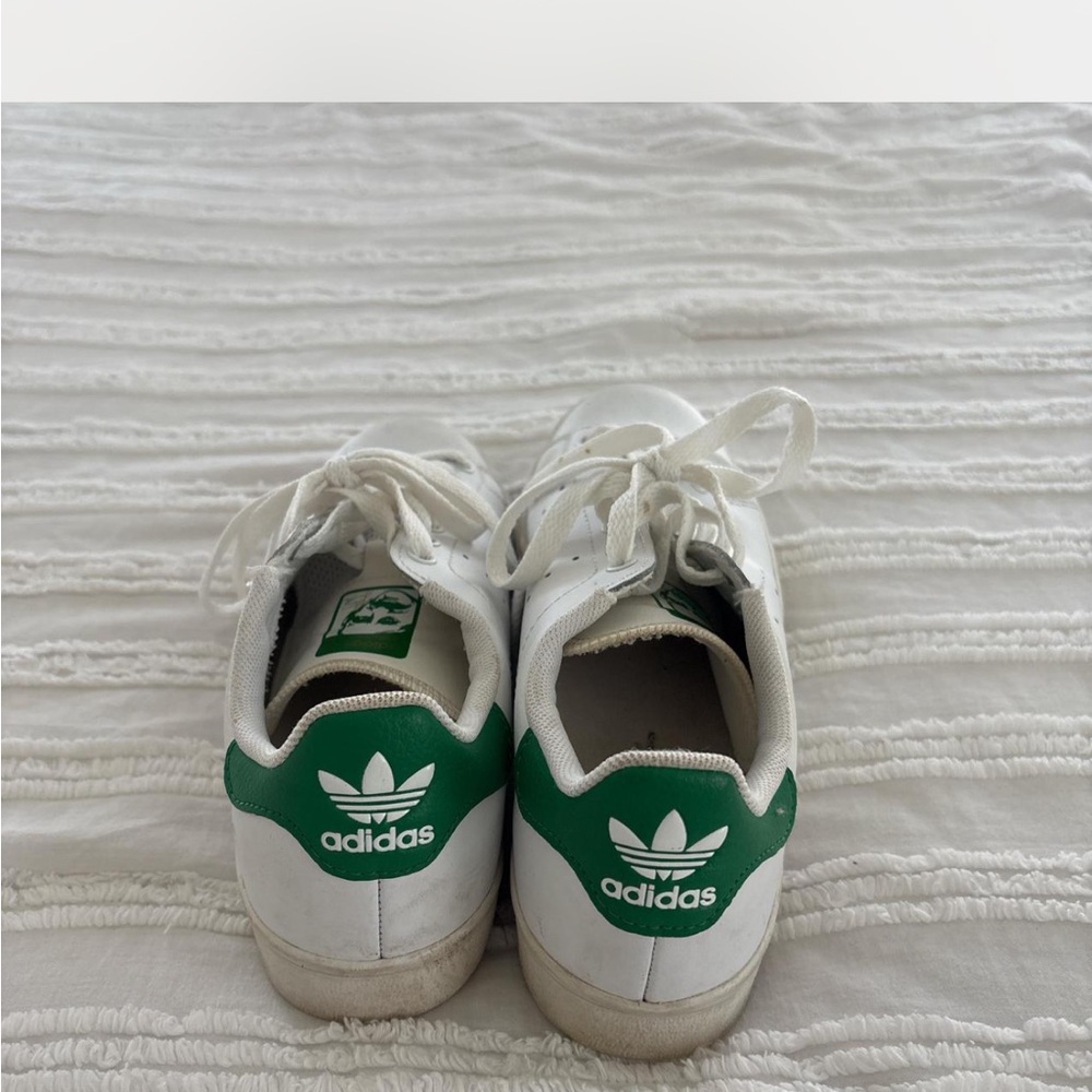 Adidas Classic White and Green Shoes